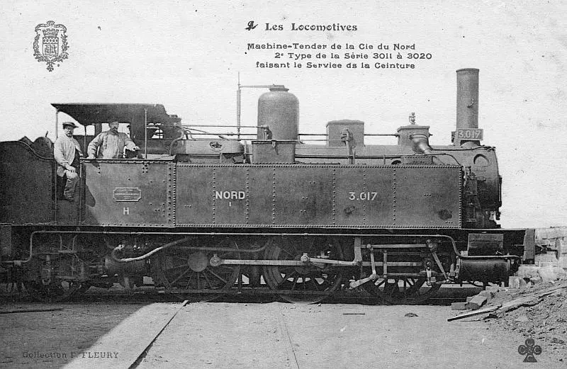 Locomotive 030T des chemins de fer du Nord. 