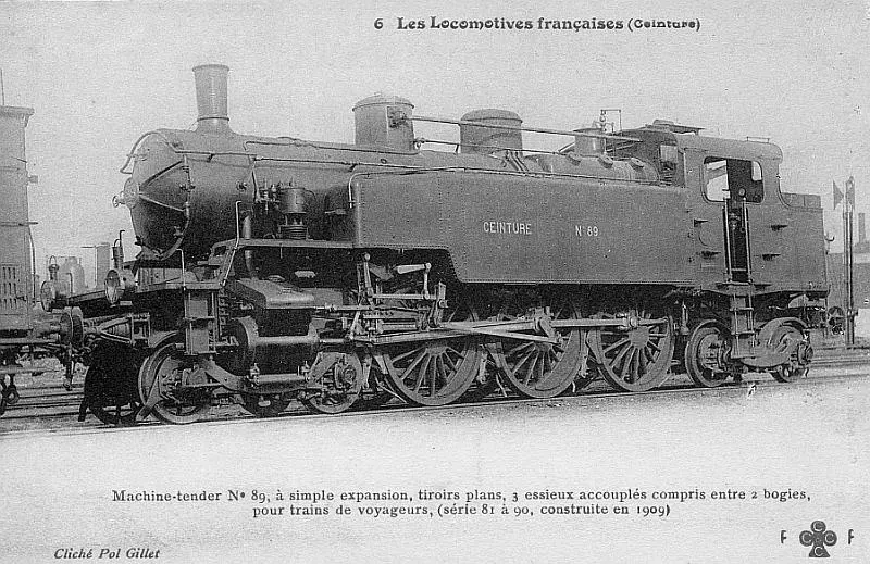 Locomotive n°89 de la Ceinture 