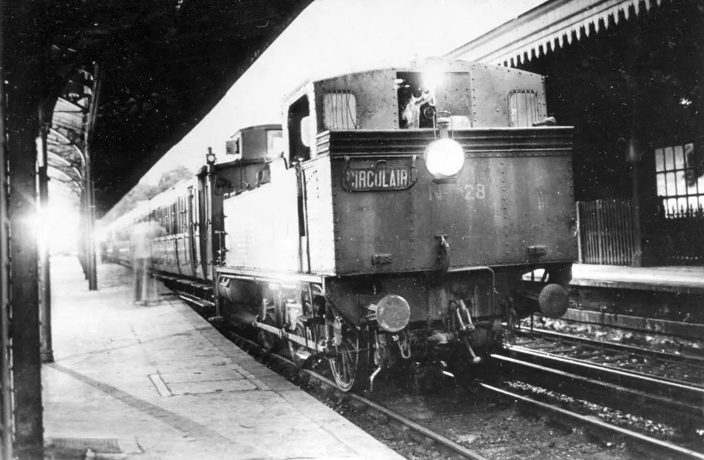 Dernier train du service circulaire le 22 juillet 1934 