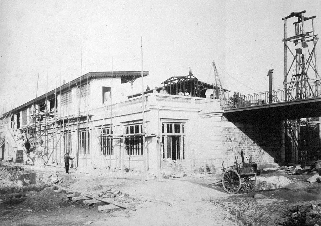 La station de l'avenue de Vincennes en construction (1887-1889) 